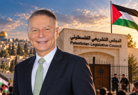 Palestinian Council Portrait at Sunset.png