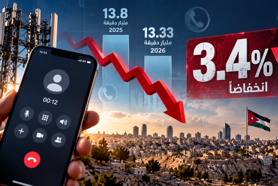 Mobile Calls Decline Amid Amman Skyline.png